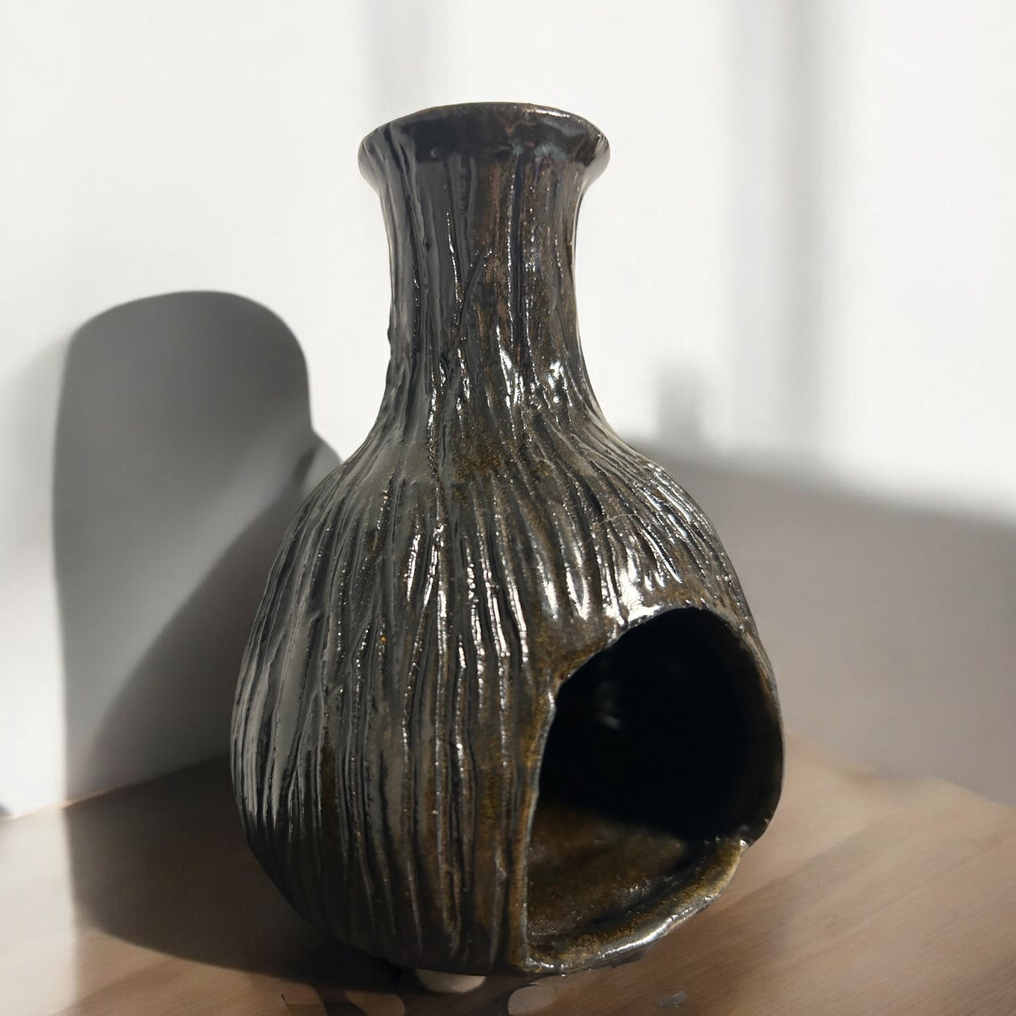 Tree Bark Chiminea