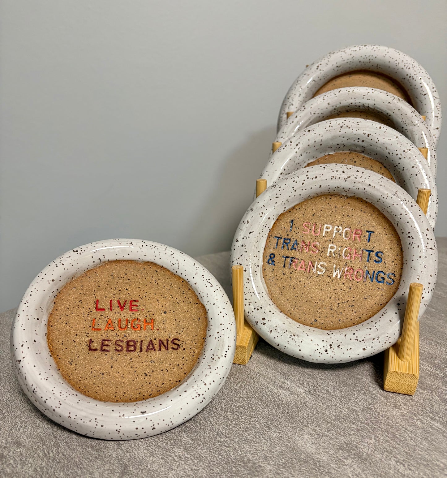 Live Laugh Lesbians Bubble Dish
