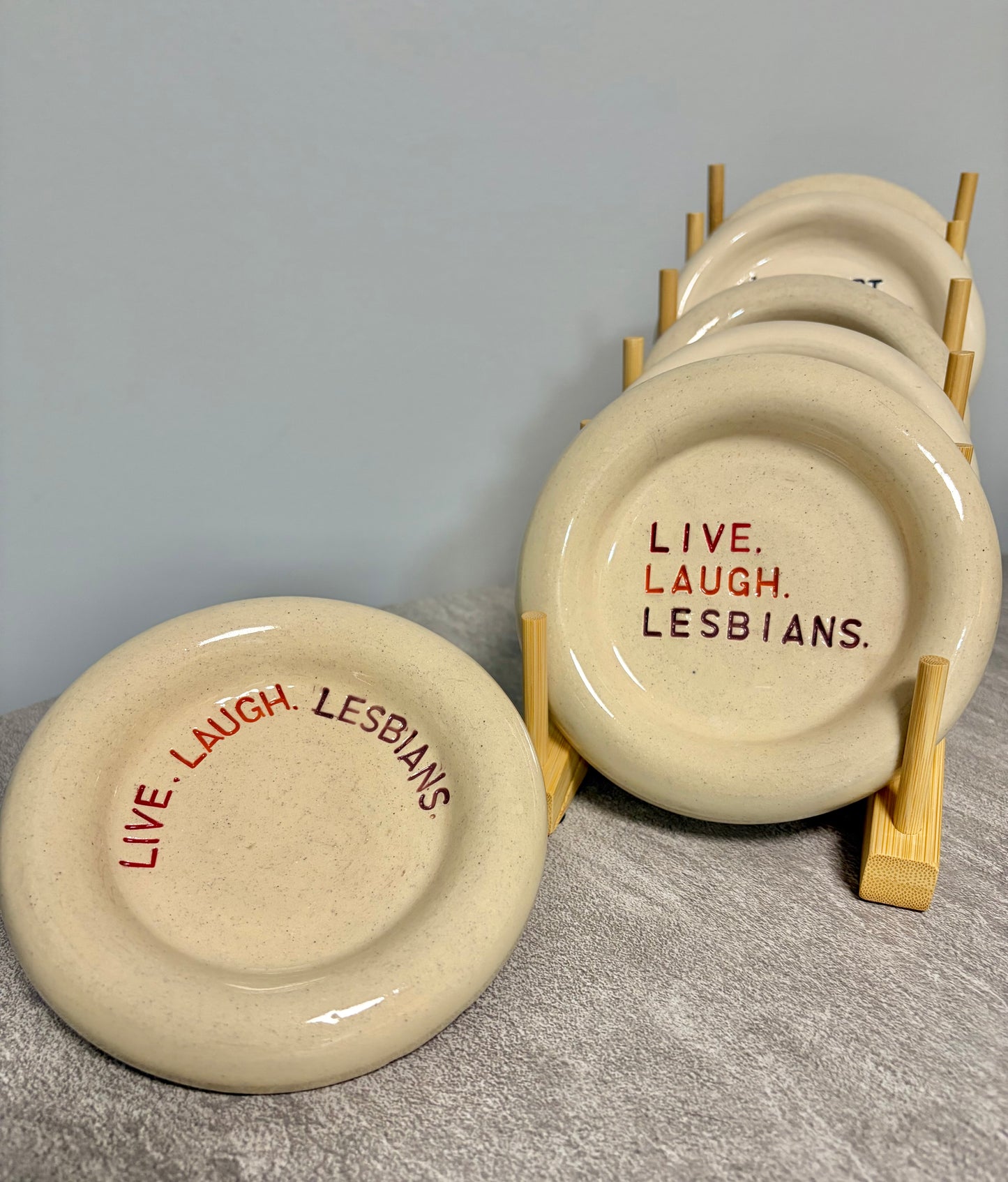 Live Laugh Lesbians Bubble Dish